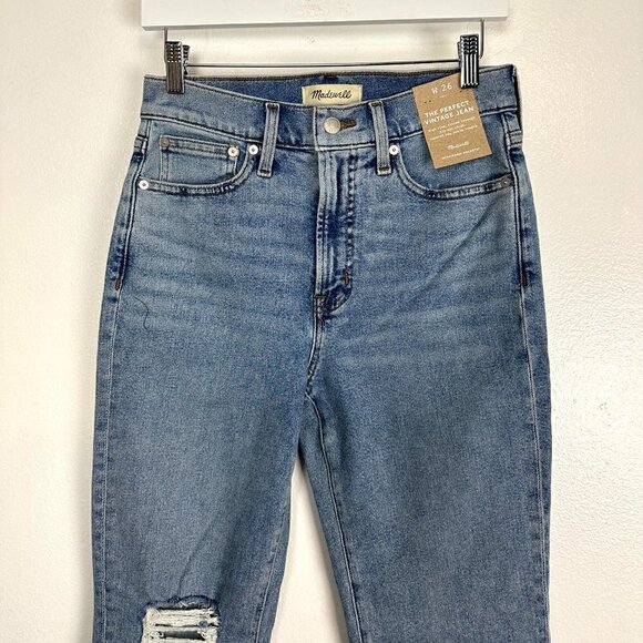 MADEWELL The Perfect Vintage Jean in Wash Kingsbury Size US 26 NWT - Picture 6 of 16